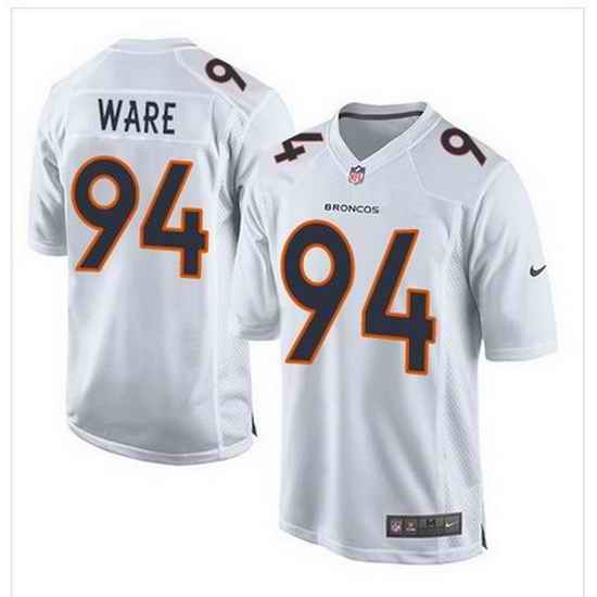 Nike Broncos #94 DeMarcus Ware White Mens Stitched NFL Game Event Jersey